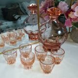 Art Deco Rosaline Liqueur Service - French - Vintage