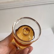 smoked glass wine glass