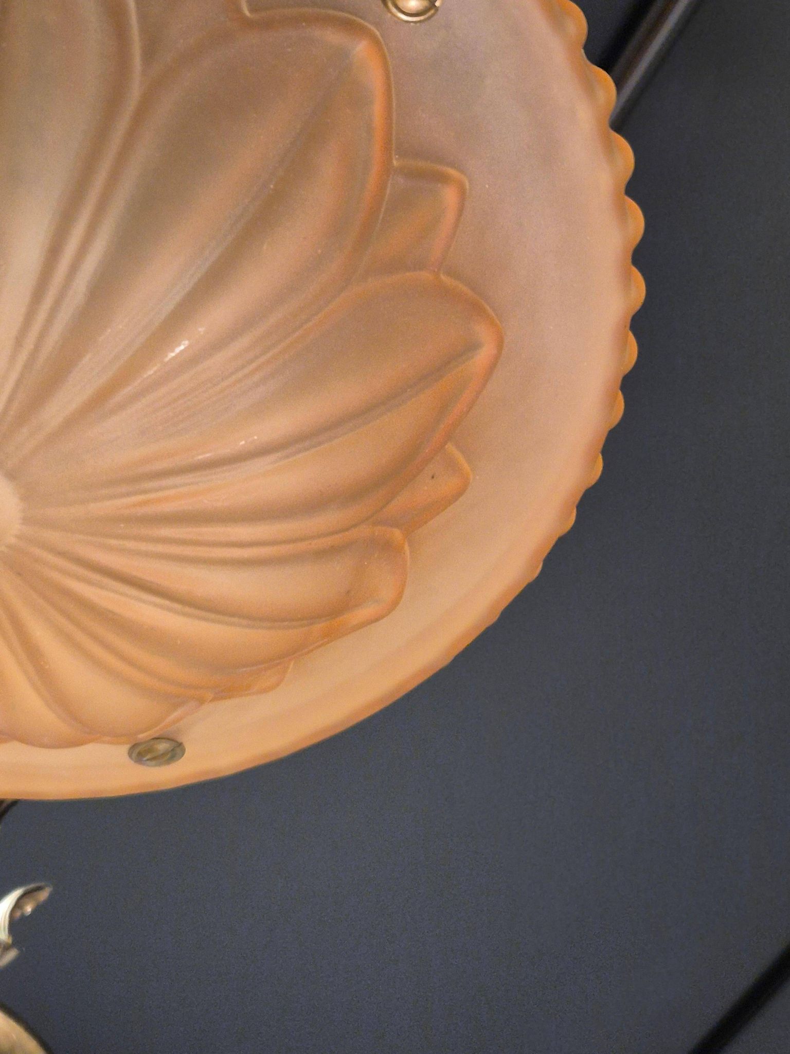 Swedish Grace classic pendant, model "10073" Havanna Glass by Böhlmarks 1920/30s