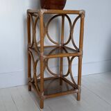 Rattan shelf