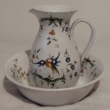 Moustiers pitcher and dish