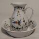 Moustiers pitcher and dish