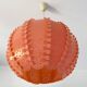Large coral hanging pendant light Danish modern