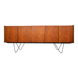 Scandinavian teak and metal row