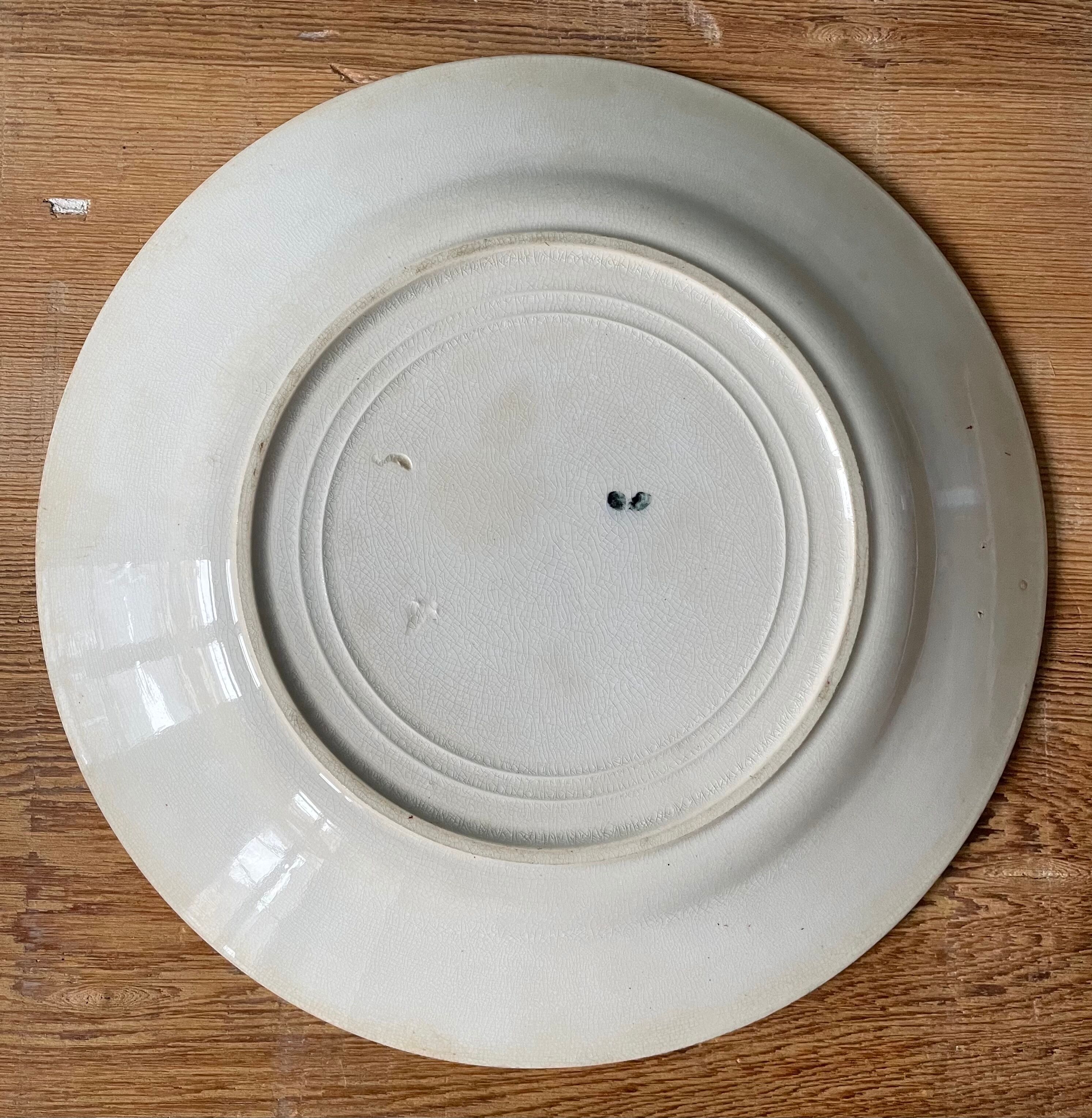 Lot de deux assiettes Terre De Fer, modèle « Moisson » Onnaing