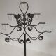 Large black wrought iron floor candelabrum (H150 cm) – Classic & Roman style
