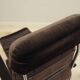 Brown velour armchair, Danish design, 1970s, production: Denmark