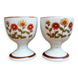 2 vintage Korean ceramic shells