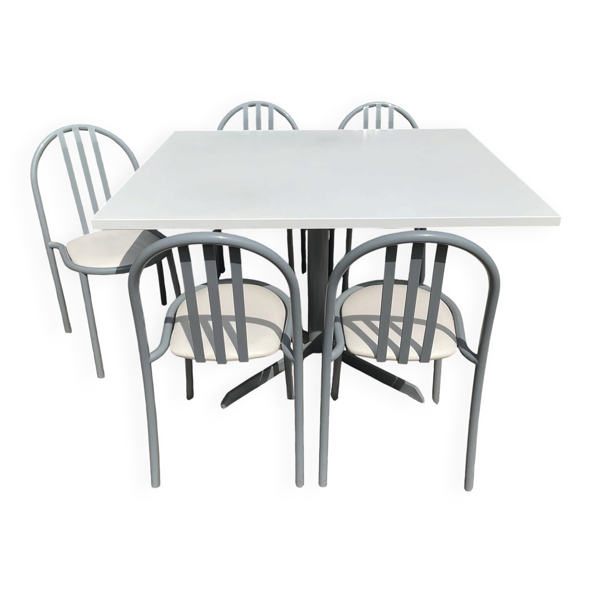 Robert Mallet Stevens dining table and 5 chairs set