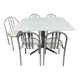 Robert Mallet Stevens dining table and 5 chairs set