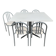Robert Mallet Stevens dining table and 5 chairs set