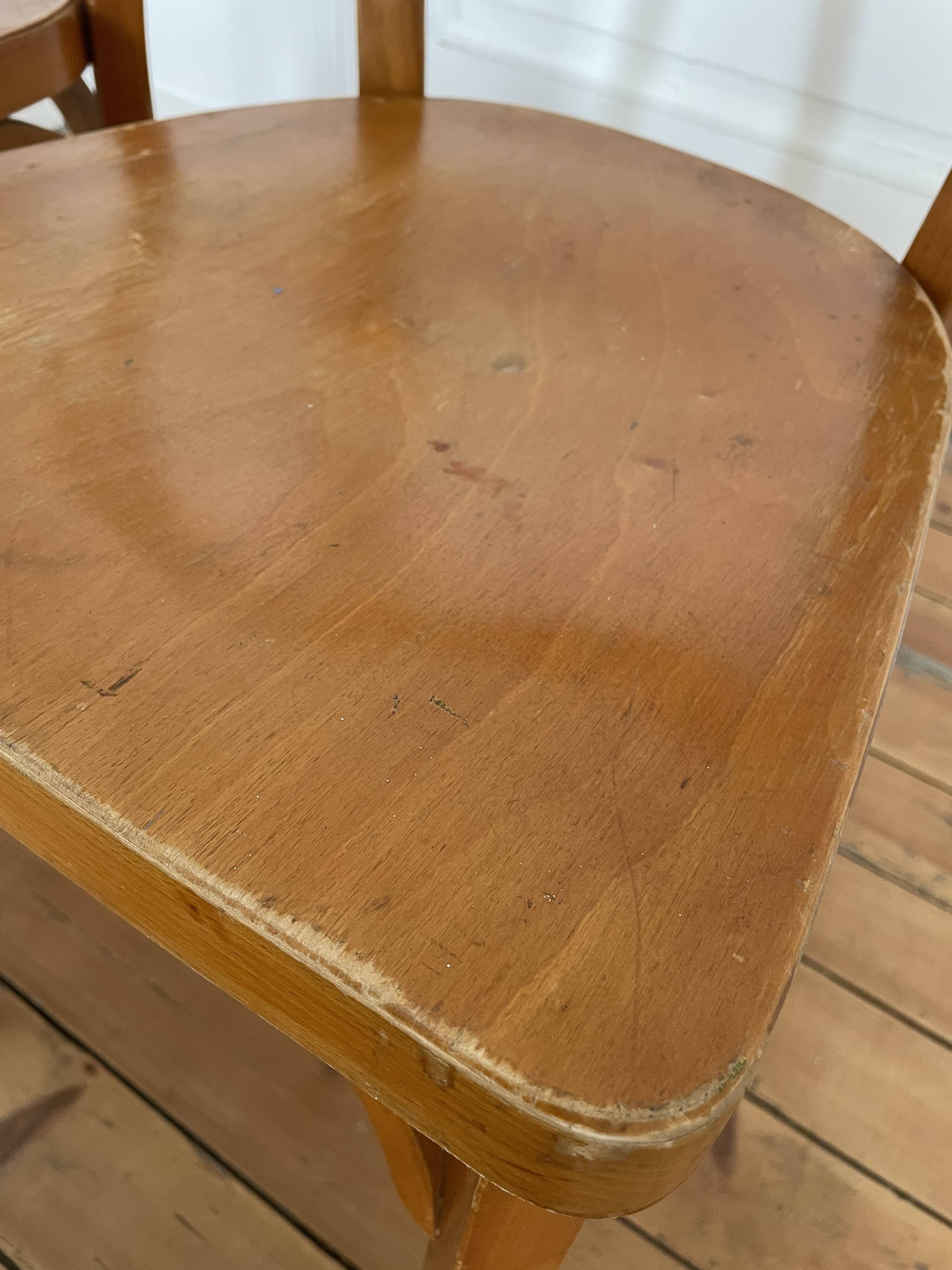 Pair of Baumann bistro chairs