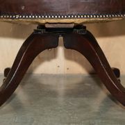 Fauteuil capitaine victorien antique cuir