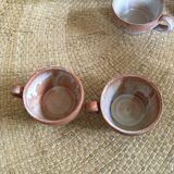Series of 9 cups of sandstone