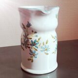 Pitcher ceramic décor blue flowers