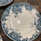 Lot of 6 plates in Terre de Fer Saint Amand - Marie-Louise model hamage
