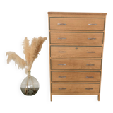 6-drawer chest of drawers in oak