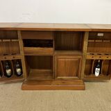 Foldable solid tech bar cabinet