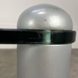 Ligne Roset coffee table, glass, postmodern design, 80s