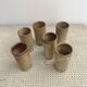 6 stoneware vases
