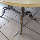 Light marble coffee table