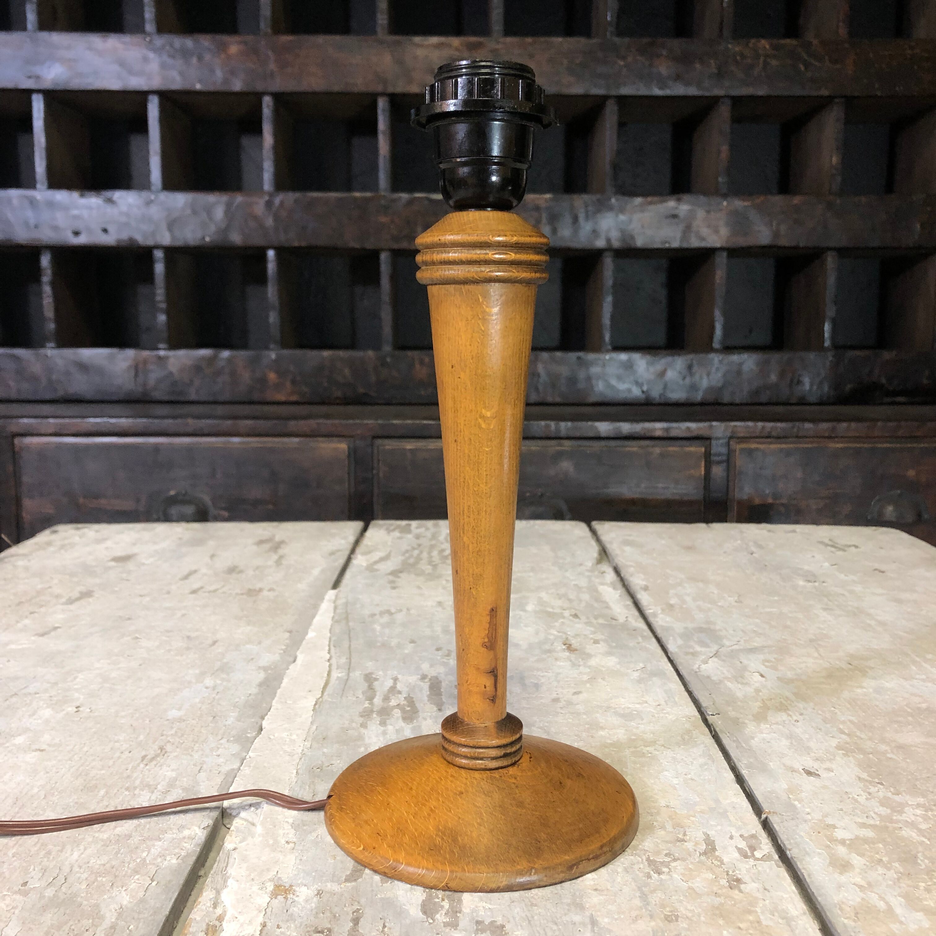 Vintage wooden lamp foot