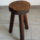 Tabouret tripode art populaire vintage