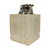 Briquet en travertin, cubique, années 80