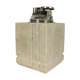 Travertine lighter, cubic, 80s