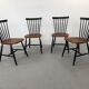 Swedish Teak Chairs by S. E. Fryklund for Hagafors, 1960s, Set of 4