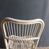 White rattan chair