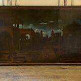 "Ideal Architectures", oil on canvas, 18th century