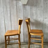 Set of 4 mismatched bistro chairs
