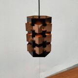 Danish copper pendant light from the mid-century by Lyfa, 1960s.