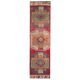 Vintage Turkish Hand-Knotted Wool Cotton Pink Runner Rug 94x358
