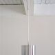 Philippe Rogier stainless steel pendant lamp for Oxar design gallery 70s
