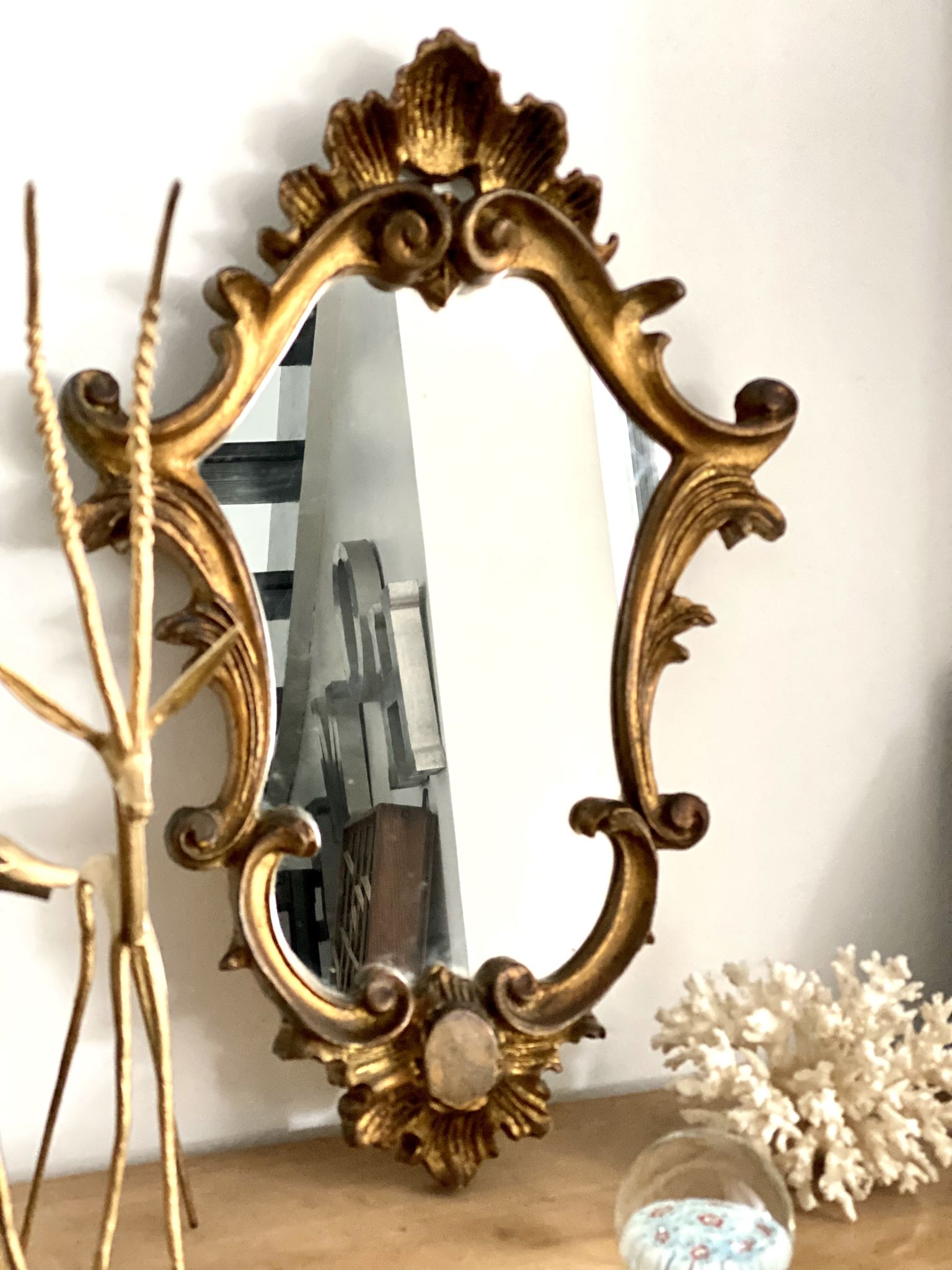 Golden mirror