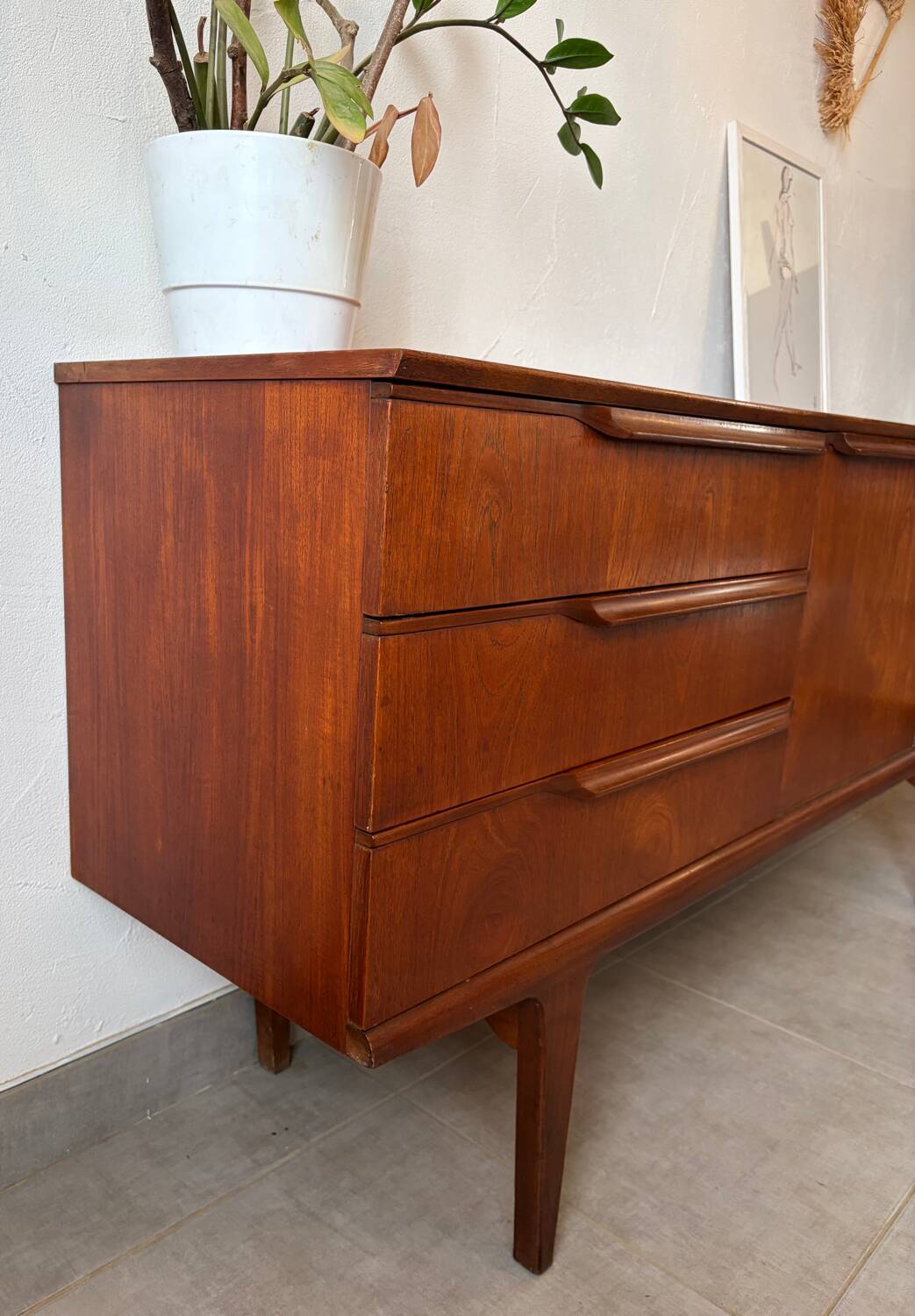 Vintage Scandinavian teak sideboard