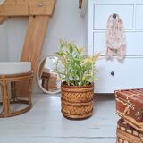 Cache pot en osier