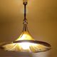 Vintage XXL Space Age pendant lamp, Plexiglas & Brass, 70s