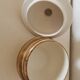 sucrier en céramique Longchamps beige et marron