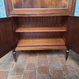 Secretary Louis XVI lacquered mahogany and marble