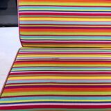 Compact sofa Eames Vitra Alexander Girard Miller stripe fabric
