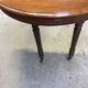 Table round central leg extensions oak end 19 th