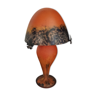 Mushroom lamp in glass paste 1960