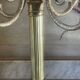 Bronze and brass chandelier, 56cm