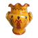 Vase pitcher Vallauris vintage yellow 3 Spanish dancers 50s