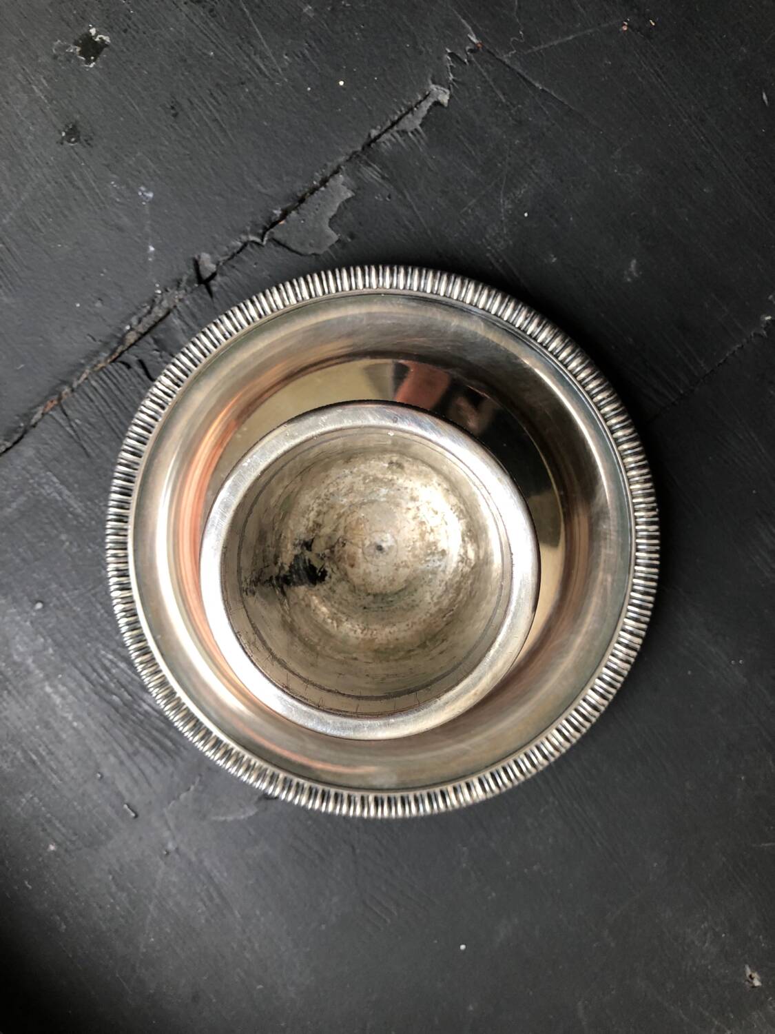 Silver-plated candlestick