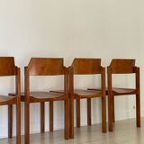 4 Schapp Mobel wooden chairs