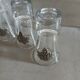 6 small antique liqueur glasses